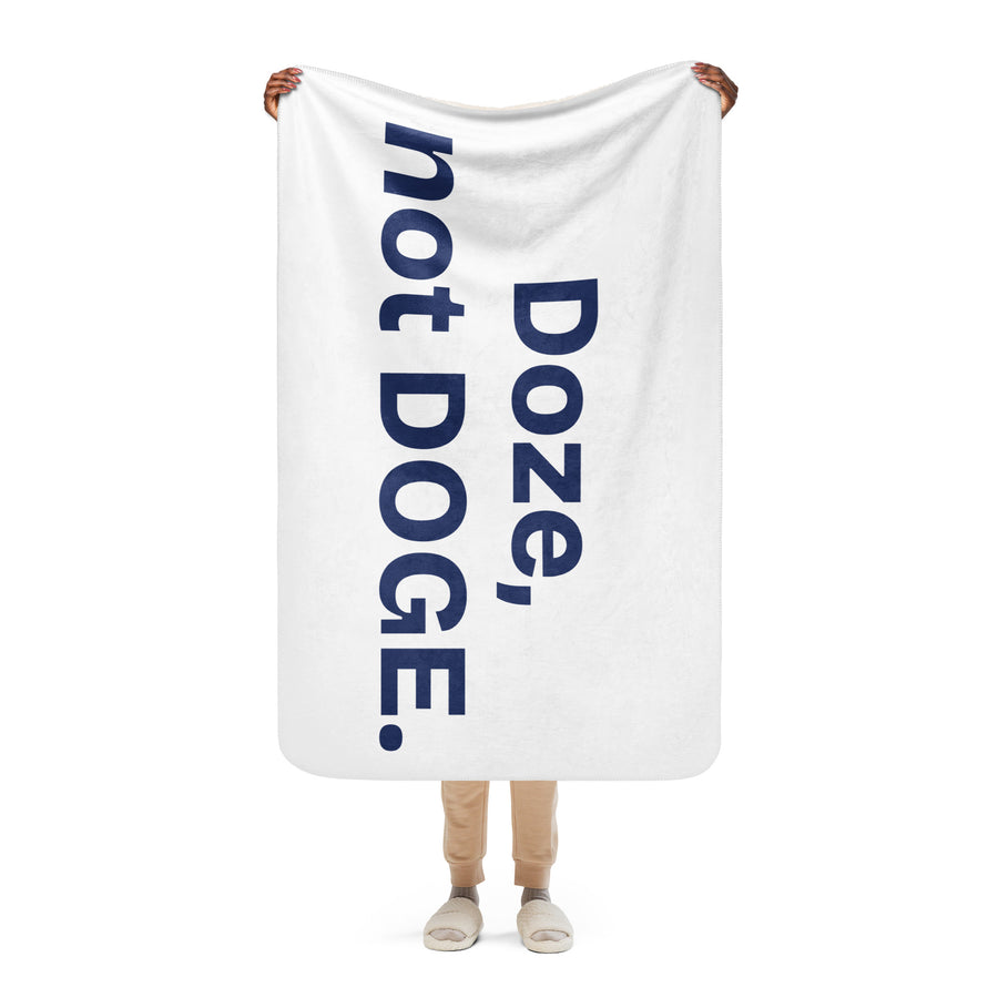 Doze not Doge - Sherpa Blanket